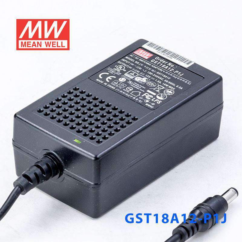 Mean Well GST18A12-P1J Power Supply 18W 12V 1.5A - PHOTO 1