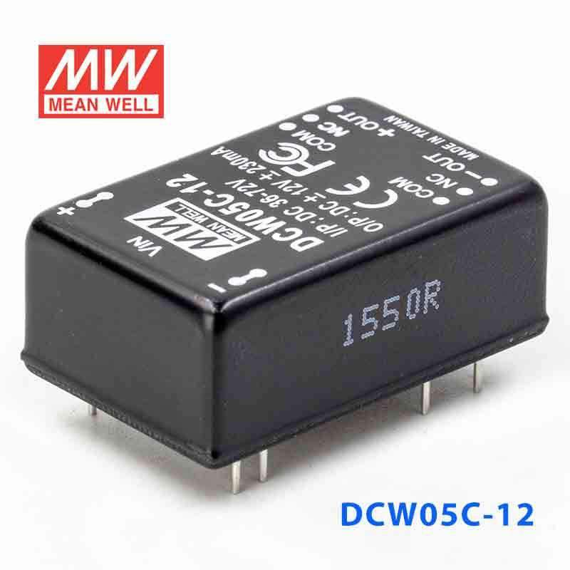 Mean Well DCW05C-12 DC-DC Converter - 5W - 36~72V in ±12V out - PHOTO 1