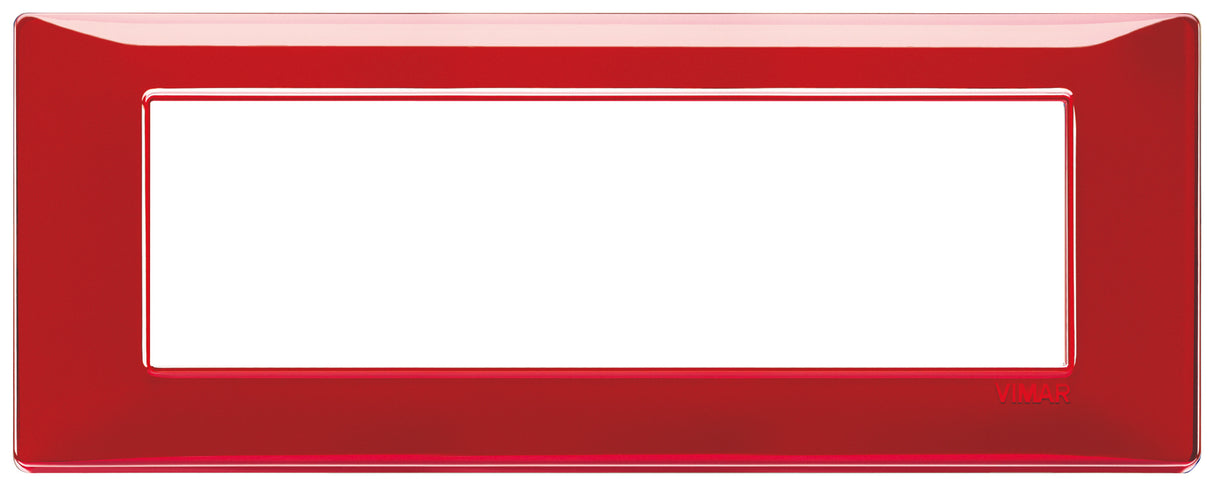 Vimar Plana Plate 7M Technopolymer Reflex Ruby