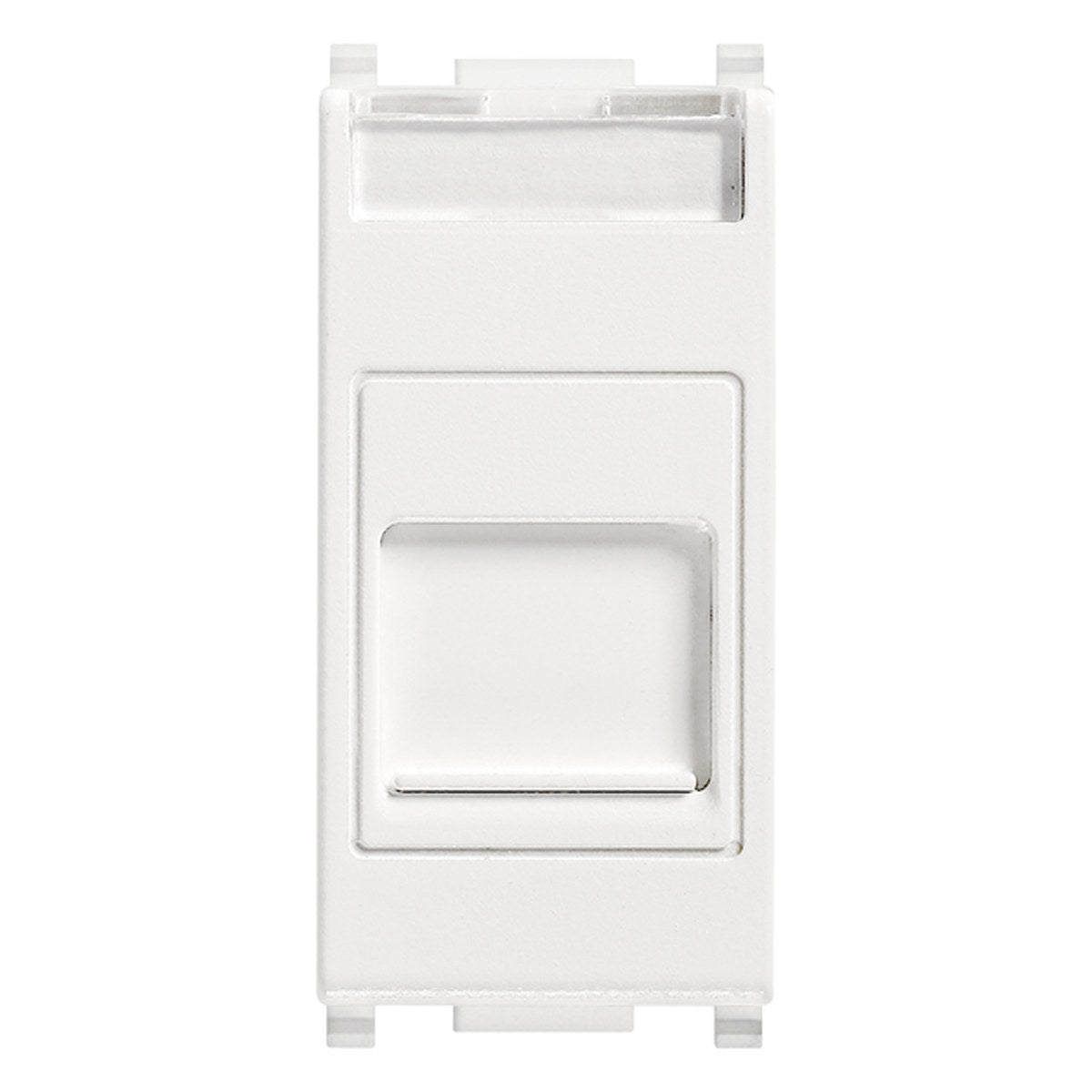 Plana RJ45 Cat6 Netsafe UTP Outlet With Cover White