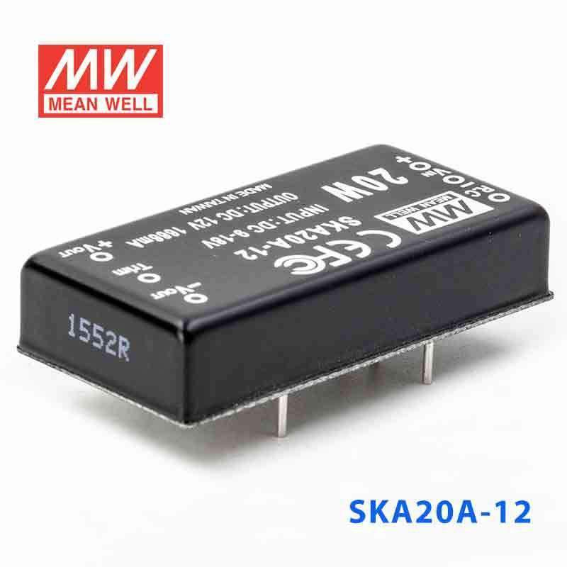 Mean Well SKA20A-12 DC-DC Converter - 20W - 9~18V in 12V out 1.66A - PHOTO 1