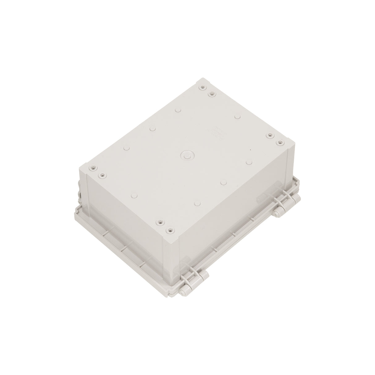 Boxco Q-Series 160x210x100mm Plastic Enclosure, IP67, IK08, ABS, Grey Cover, Hinge Type with Plate - PHOTO 2