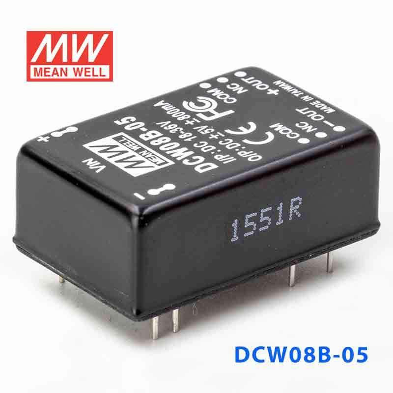 Mean Well DCW08B-05 DC-DC Converter - 8W - 18~36V in ±5V out 800mA - PHOTO 1