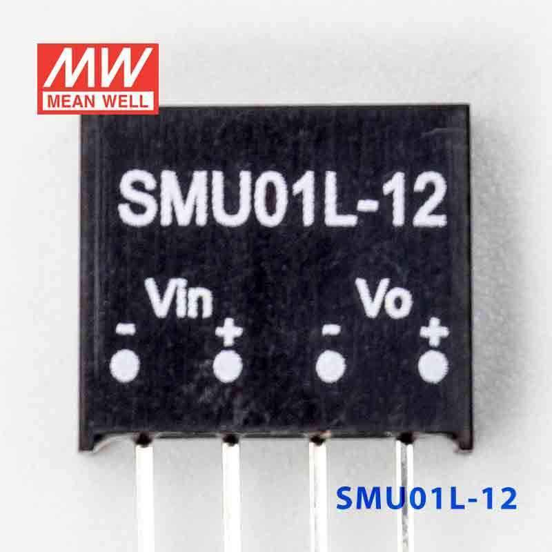 Mean Well SMU01L-12 DC-DC Converter - 1W - 4.5~5.5V in 12V out 84mA - PHOTO 2