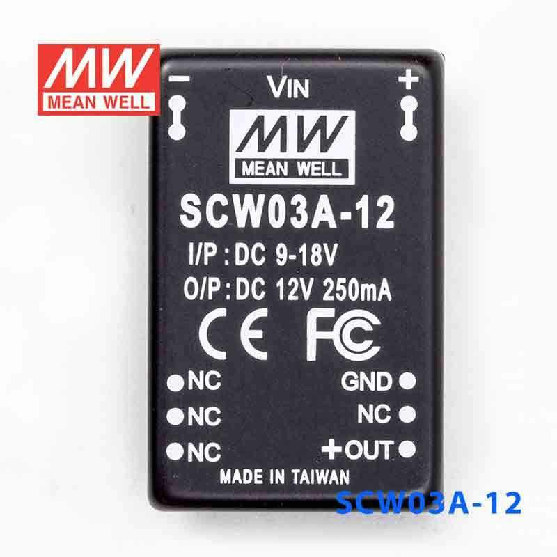 Mean Well SCW03A-12 DC-DC Converter - 3W 9~18V DC in 12V out - PHOTO 2