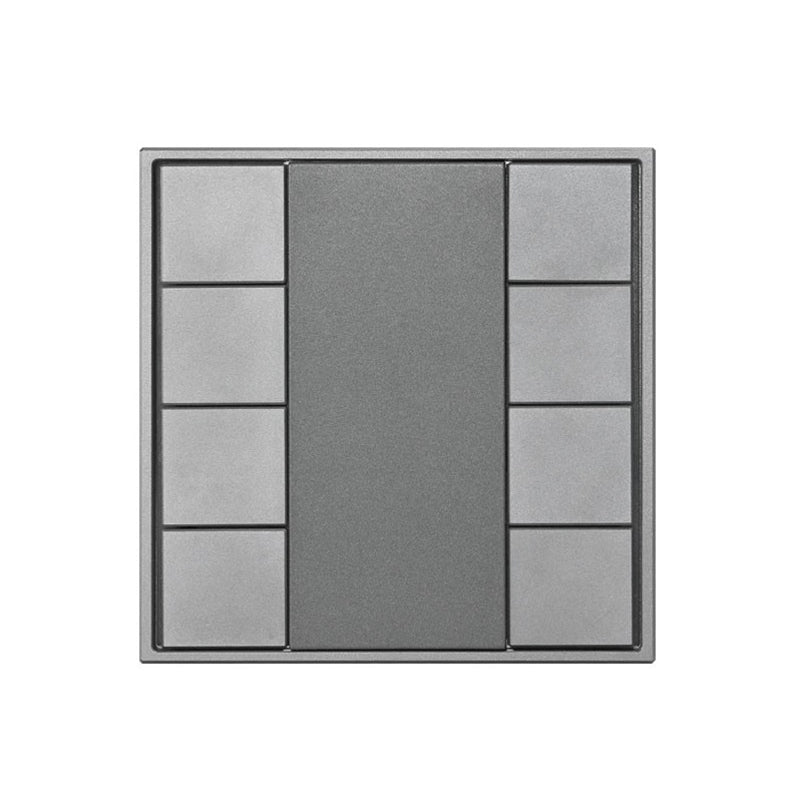 Sunricher DALI2 Wall Panel, 8 Buttons, Slim Silver