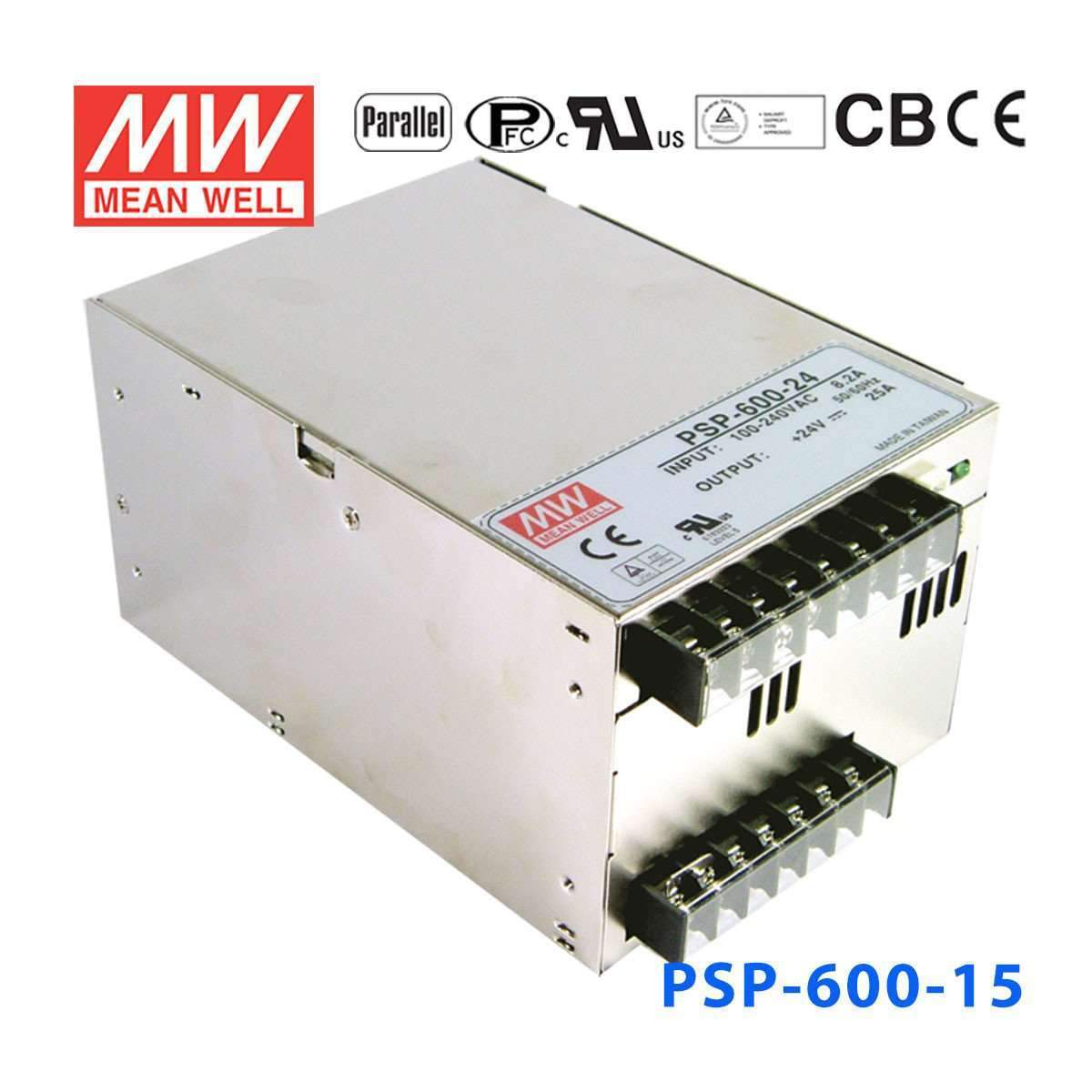 Mean Well PSP-600-15 Power Supply 600W 15V 40A