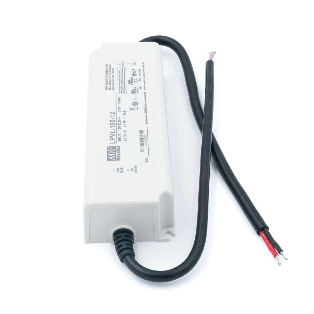 Mean Well LPV-150-12 LED Driver β 120W 12V 10A IP67 Waterproof - PHOTO 3
