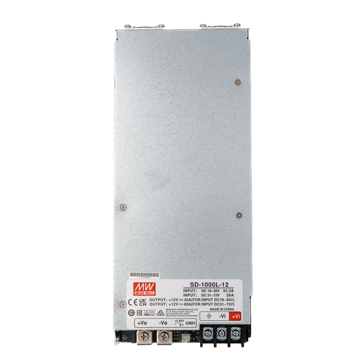 Mean Well SD-1000L-12 DC-DC Converter - 720W - 19~72V in 12V out 60A - PHOTO 1