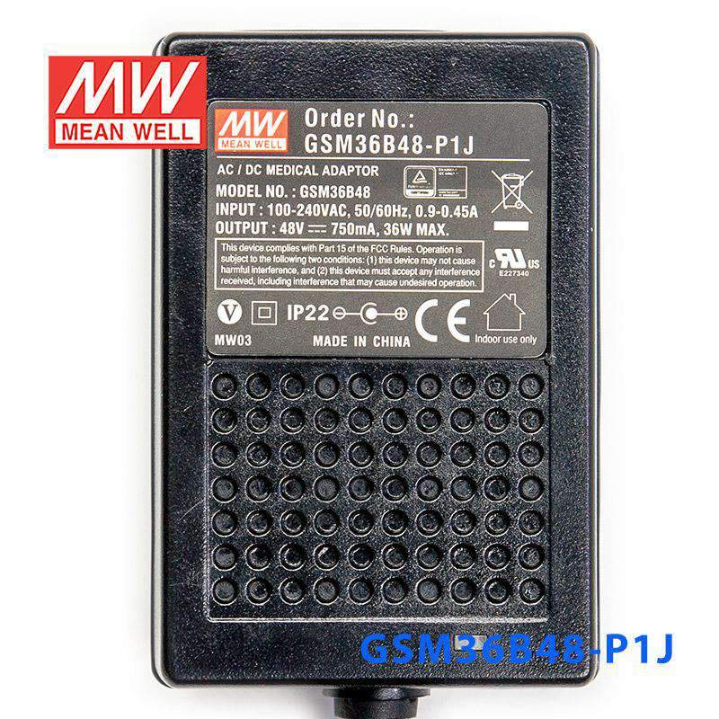 Mean Well GSM36B48-P1J Power Supply 36W 48V 750mA - PHOTO 2