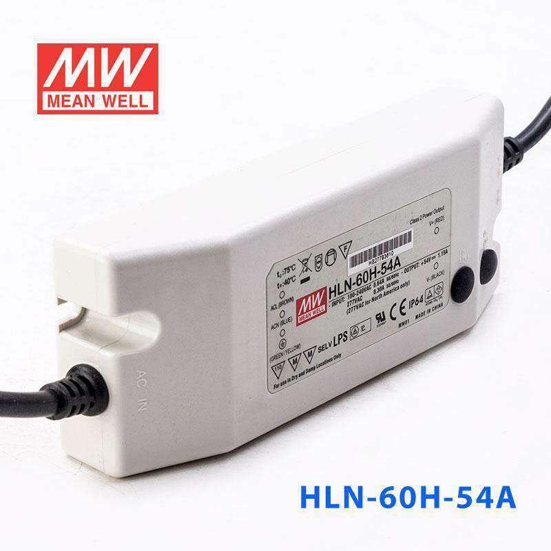 Mean Well HLN-60H-54A Power Supply 60W 54V - IP64, Adjustable 1.15A - PHOTO 1