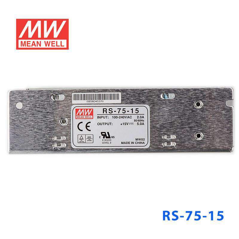 Mean Well RS-75-15 Power Supply 75W 15V 5A - PHOTO 2