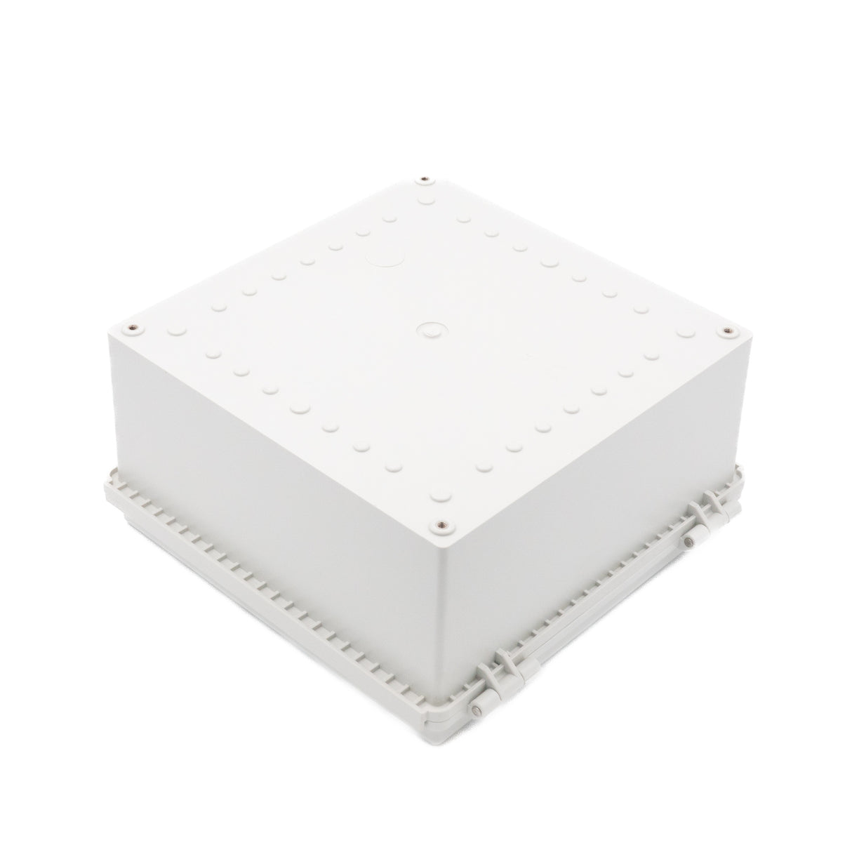 Boxco P-Series 300x300x150mm Plastic Enclosure, IP67, IK08, PC, Grey Cover, Molded Hinge and Latch Type - PHOTO 2