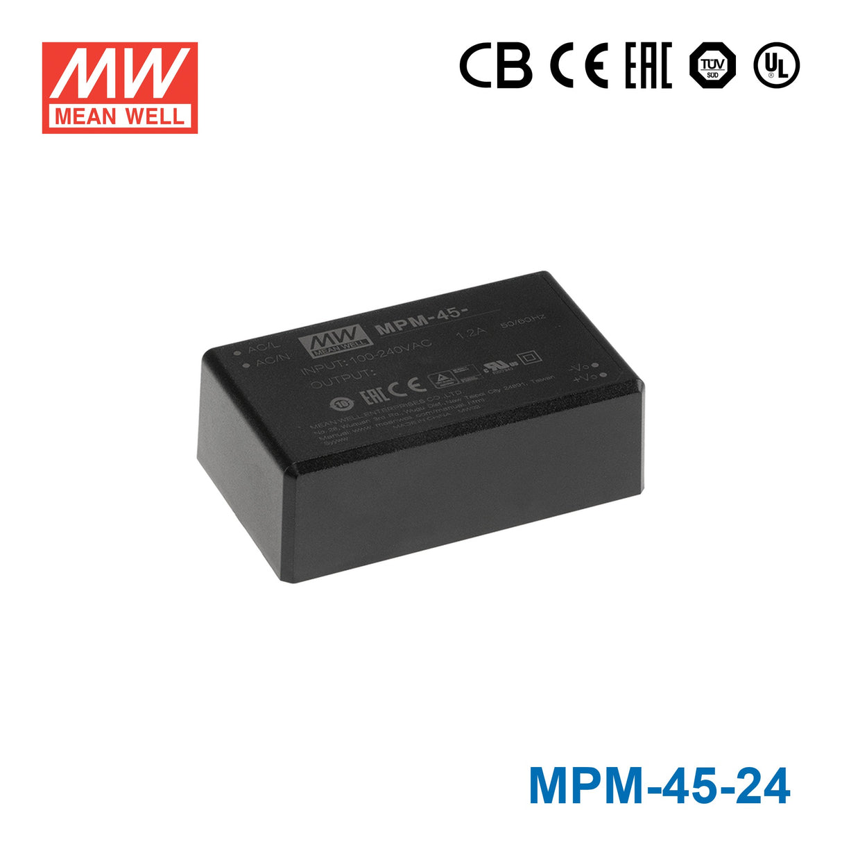 Mean Well MPM-45-24 Power Supply 45W 24V 1.88A