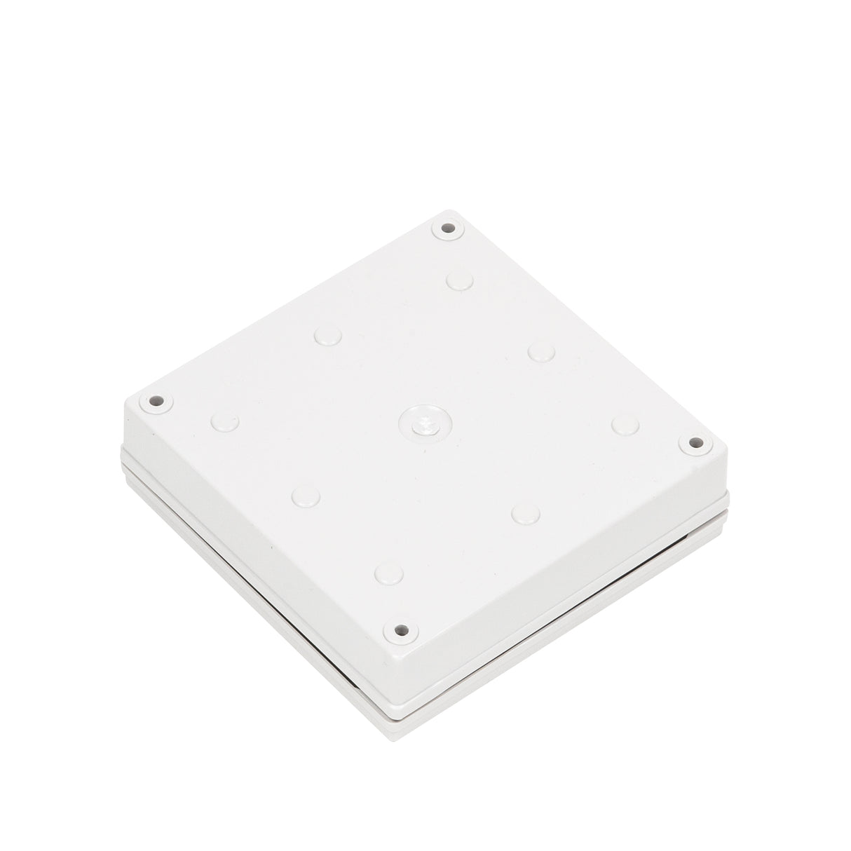 Boxco M-Series 130x130x35mm Plastic Enclosure, IP67, IK08, PC, Grey Cover, Screw Type - PHOTO 1