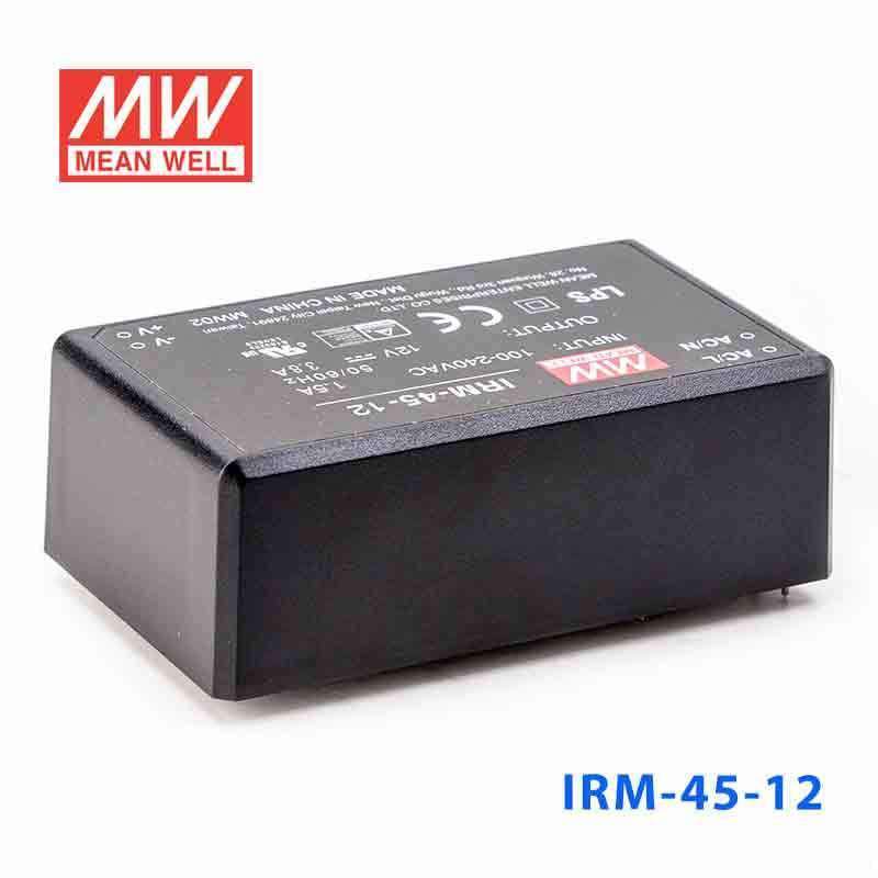 Mean Well IRM-45-12 Switching Power Supply 45.6W 12V 3.8A - Encapsulated - PHOTO 1