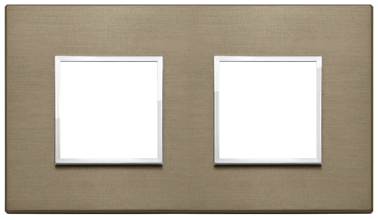 Vimar Eikon Evo Plate 4M (2+2) 71MM Aluminium Dark Bronze
