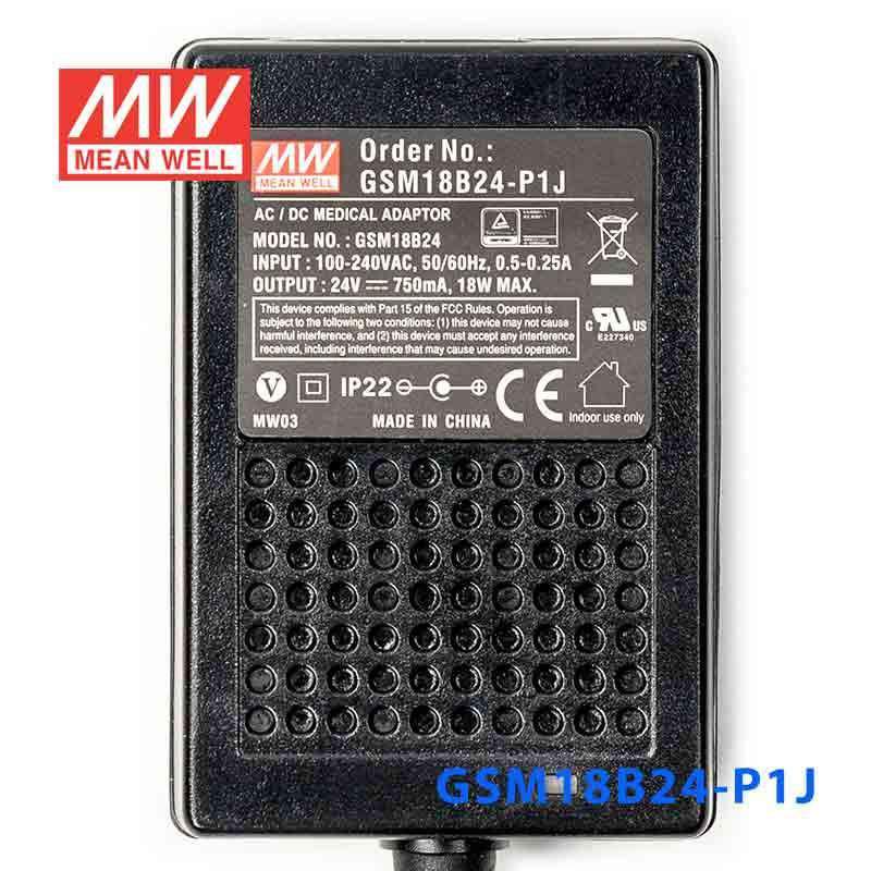 Mean Well GSM18B24-P1J Power Supply 18W 24V 750mA - PHOTO 2