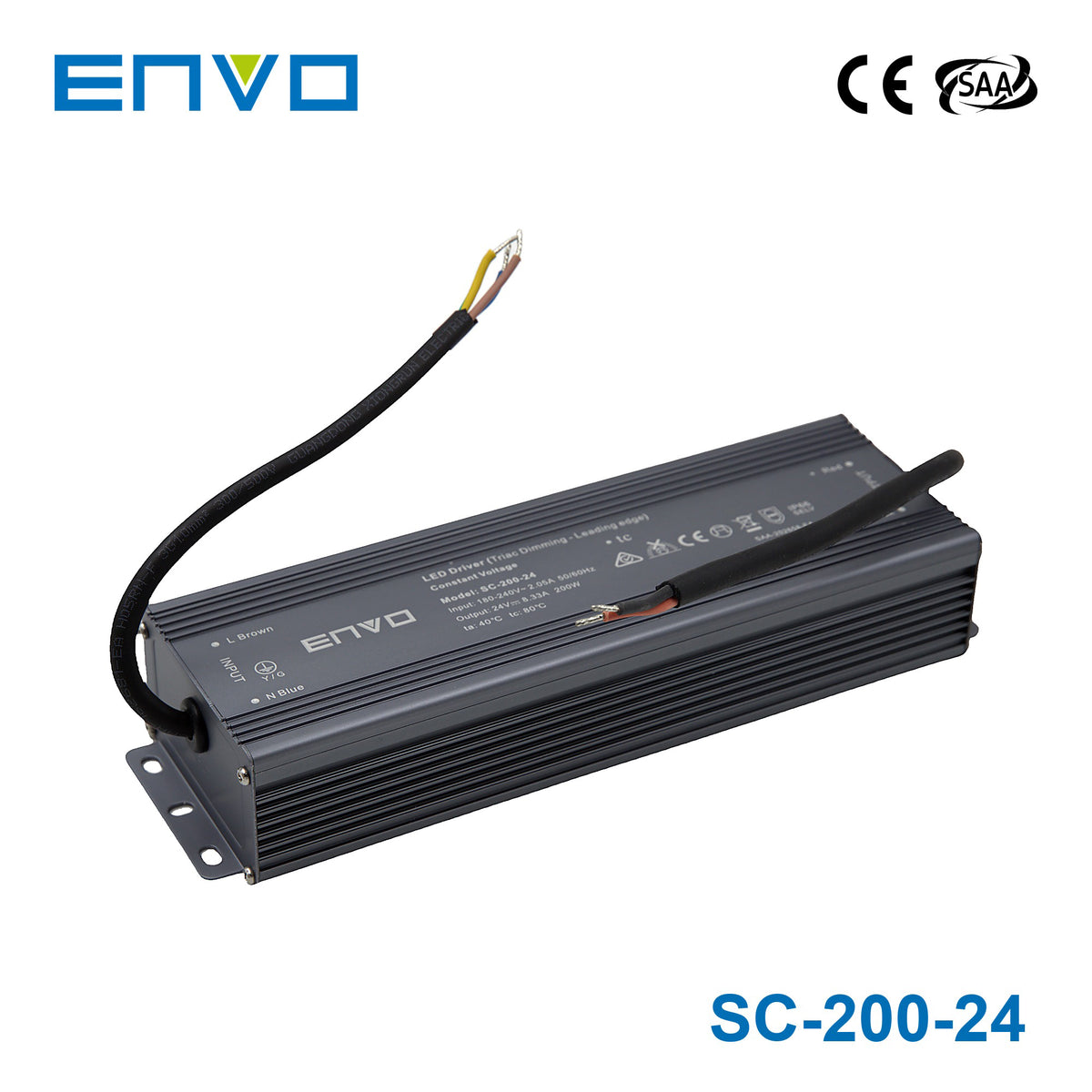 Envo SC-200-24 Power Supply 200W 24V - Triac dimmable 8.33A