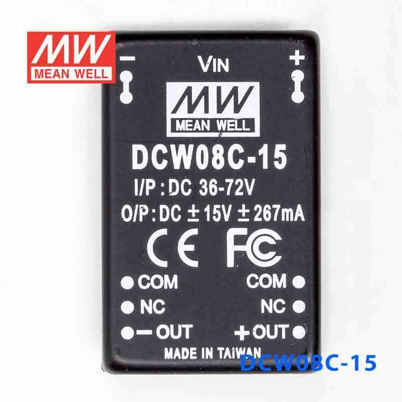 Mean Well DCW08C-15 DC-DC Converter - 8W - 36~72V in ±15V out 267mA - PHOTO 2
