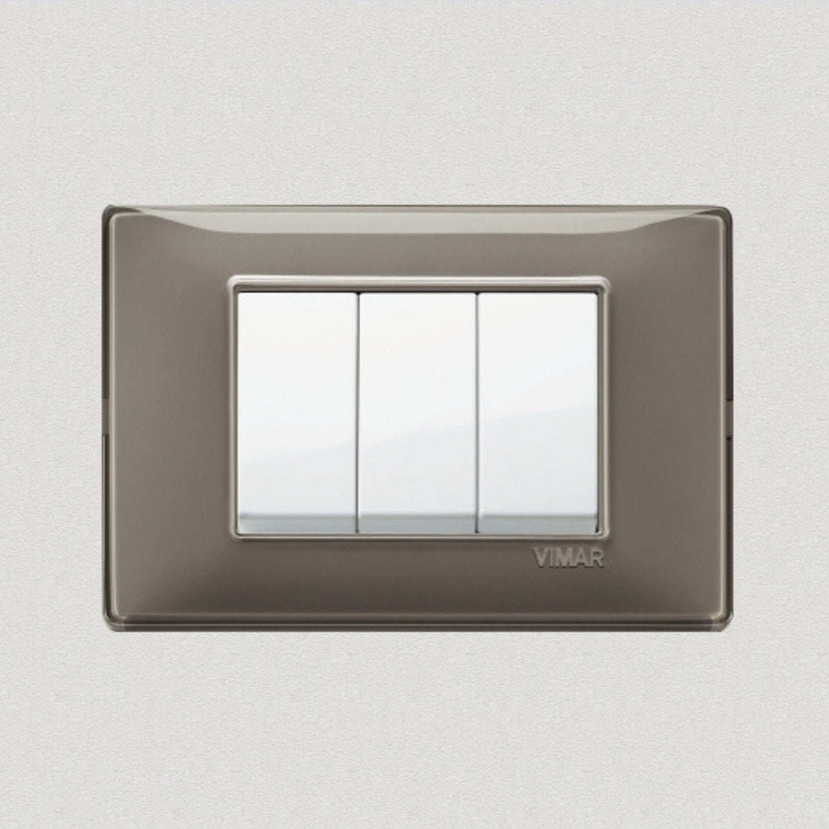 Vimar Plana Plastic 3 Gang Switch - Reflex Ash - 16A - PHOTO 8