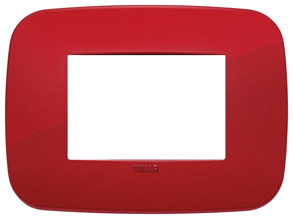 Vimar Arke Round Plate 3M Technopolymer Red