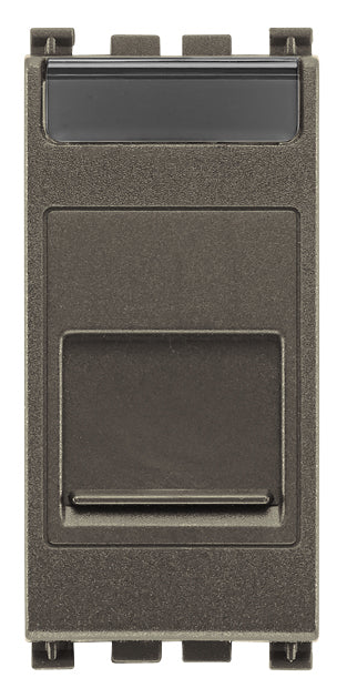 Arke RJ45 Cat 6 UTP Outlet Cover Aluminium