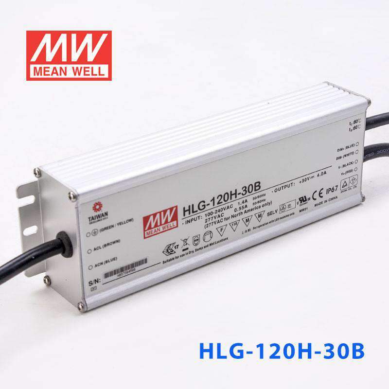 Mean Well HLG-120H-30B Power Supply 120W 30V- Dimmable 4A - PHOTO 1