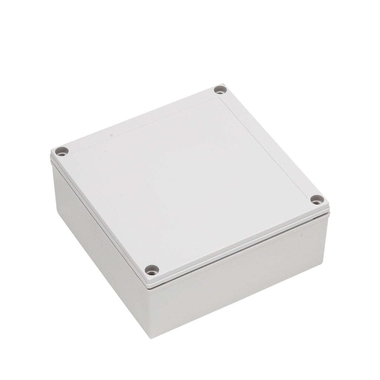 Boxco M-Series 180x180x75mm Plastic Enclosure, IP67, IK08, PC, Grey Cover, Screw Type - PHOTO 1