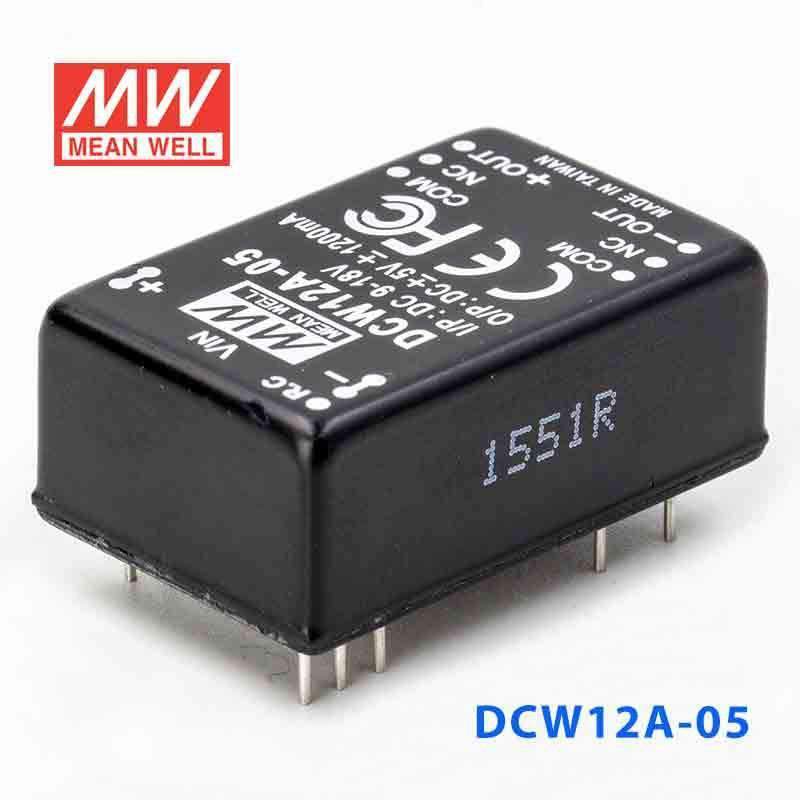 Mean Well DCW12A-05 DC-DC Converter - 12W - 9~18V in ±5V out 1.2A - PHOTO 1