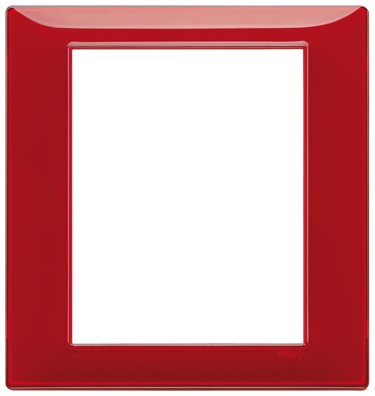 Vimar Plana Plate 8M Technopolymer Reflex Ruby