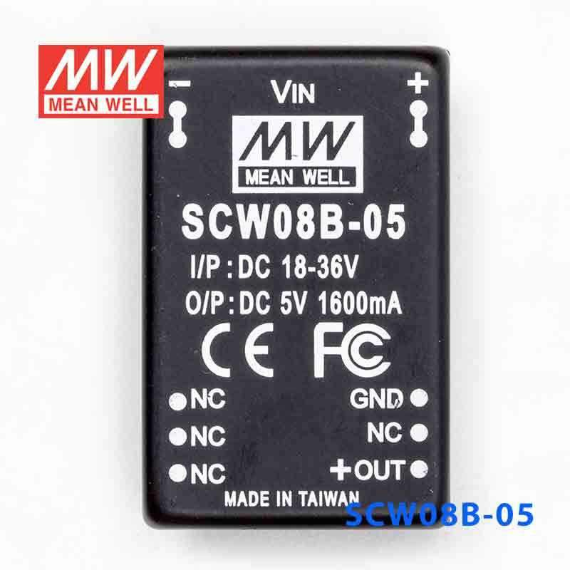 Mean Well SCW08B-05 DC-DC Converter - 8W 18~36V DC in 5V out 1.6A - PHOTO 2