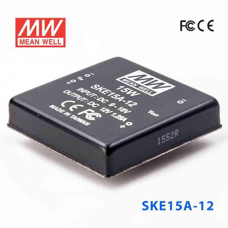 Mean Well SKE15A-12 DC-DC Converter - 15W - 9~18V in 12V out 1.25A