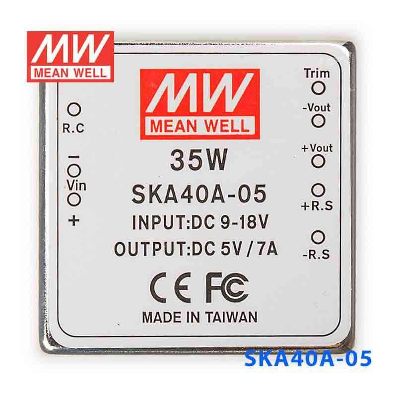 Mean Well SKA40A-05 DC-DC Converter - 35W - 9~18V in 5V out 7A - PHOTO 2
