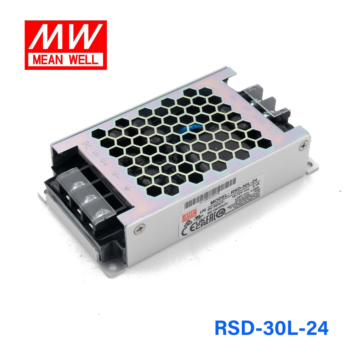 Mean Well RSD-30L-24 DC-DC Converter - 30W - 18~72V in 24V out 1.25A