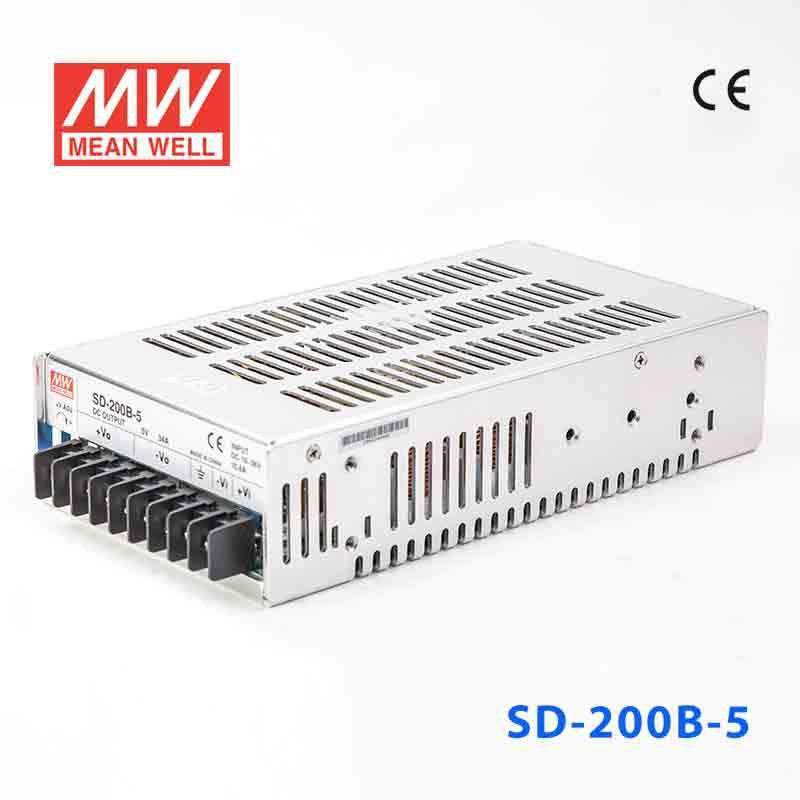 Mean Well SD-200B-5 DC-DC Converter - 170W - 19~36V in 5V out 34A