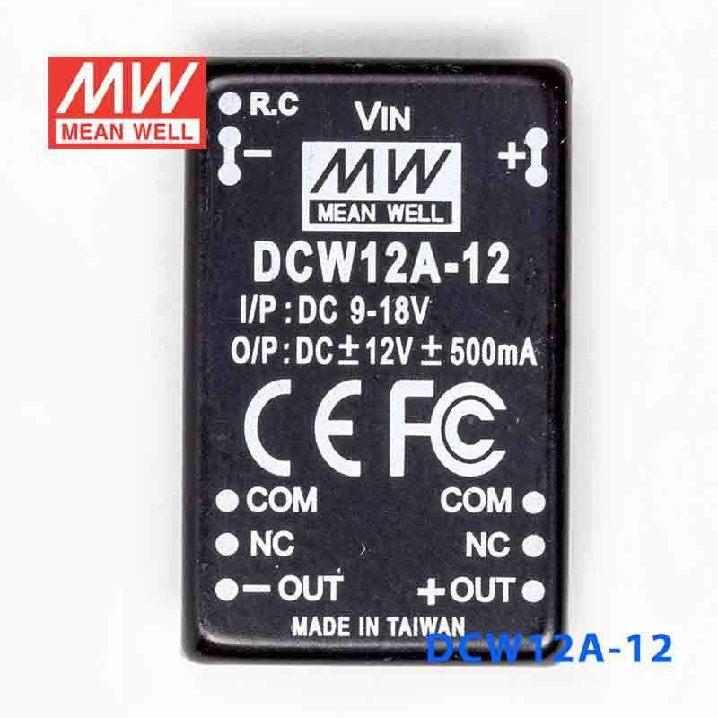 Mean Well DCW12A-12 DC-DC Converter - 12W - 9~18V in ±12V out 500mA - PHOTO 2