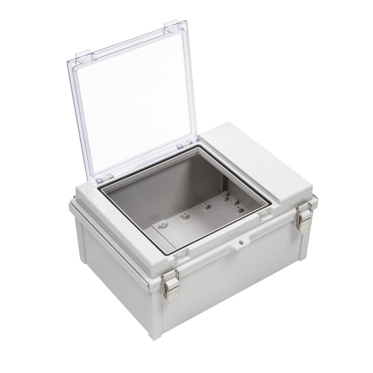 Boxco D-Series 250×350×190mm All In One Dual Door Box Enclosure, IP67, IK08, ABS, Grey Cover - PHOTO 2