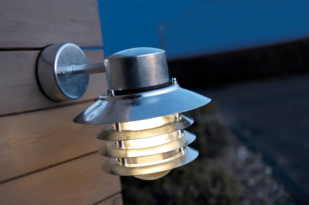 Nordlux Vejers Down Wall Light Galvanized DFS - PHOTO 1