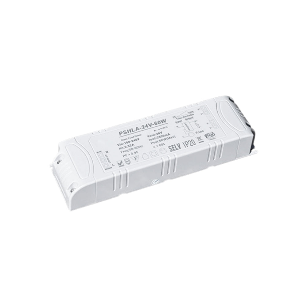 Thinkwise PSHLA-24V-60W Triac Dimmable Power Supply - 60W 24V 2.5A - Screw Terminal