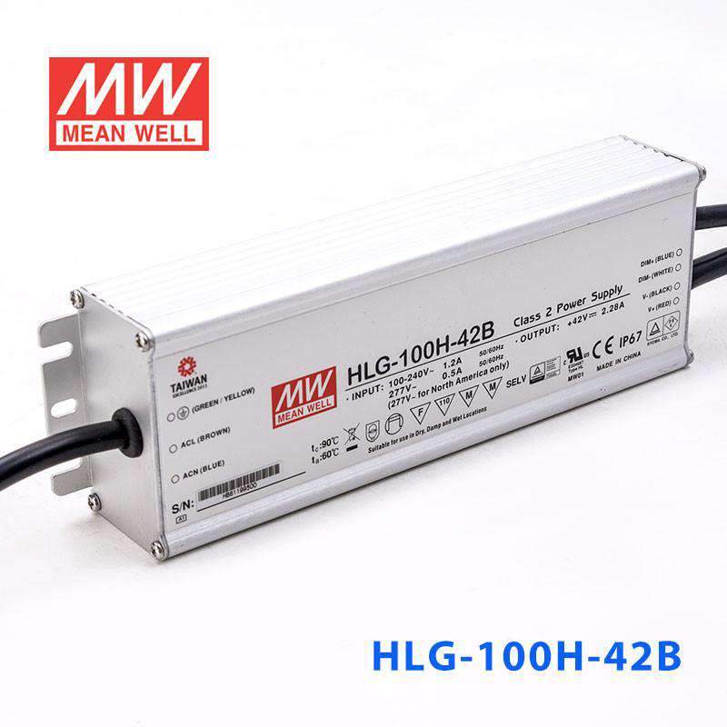 Mean Well HLG-100H-42B Power Supply 100W 42V - Dimmable 2.28A - PHOTO 1