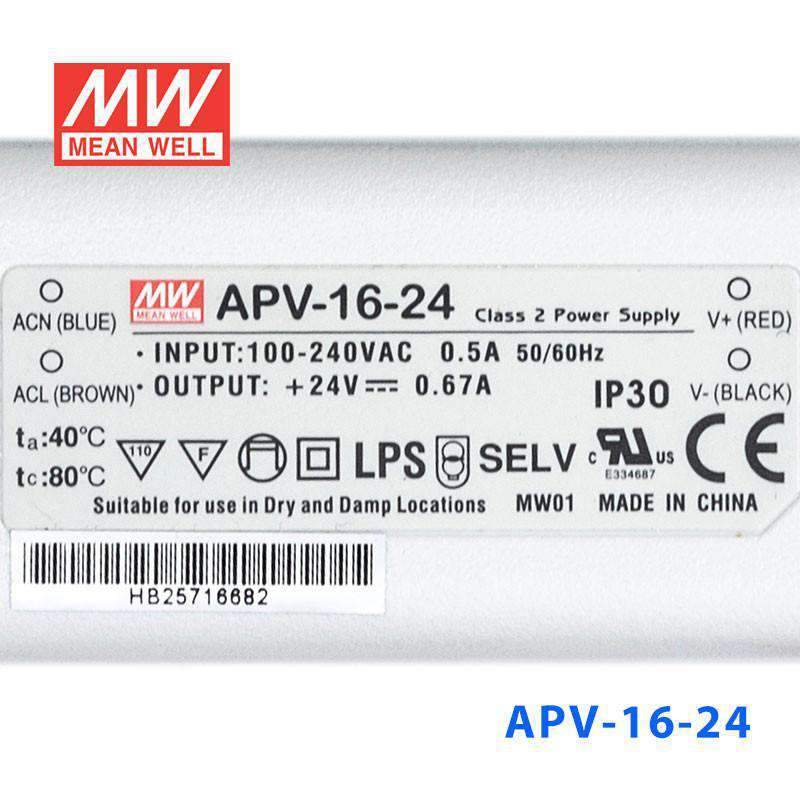 Mean Well APV-16-24 Power Supply 16W 24V - PHOTO 3