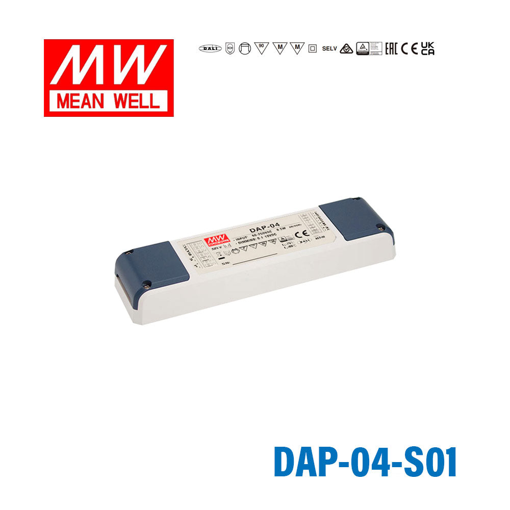 Mean Well DAP-04-S01 DALI signal to PWM signal converter - 1 or 4 address selectable