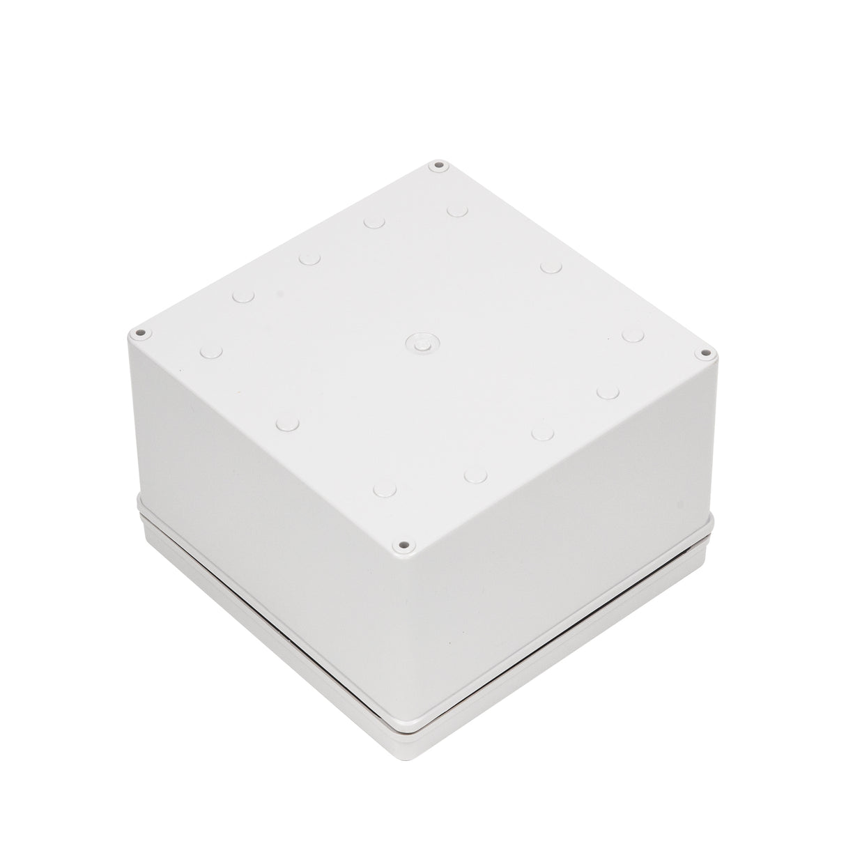 Boxco S-Series 200x200x130mm Plastic Enclosure, IP67, IK08, ABS, Grey Cover, Screw Type - PHOTO 2