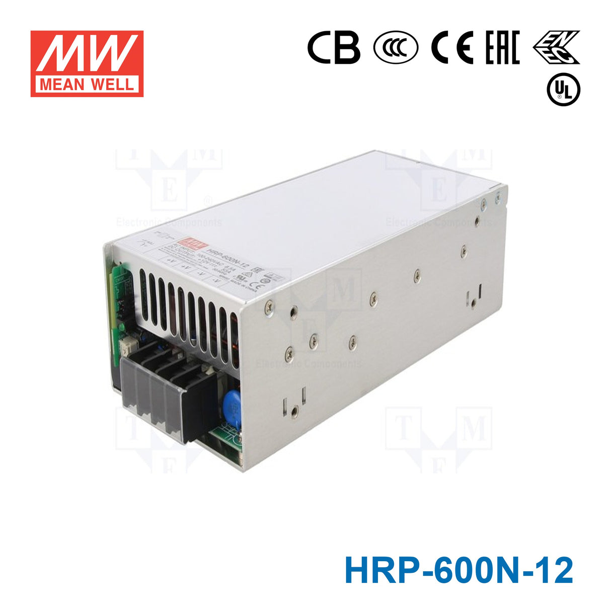 Mean Well HRP-600N-12 High Peak-Power Power Supply 600W 12V 53A