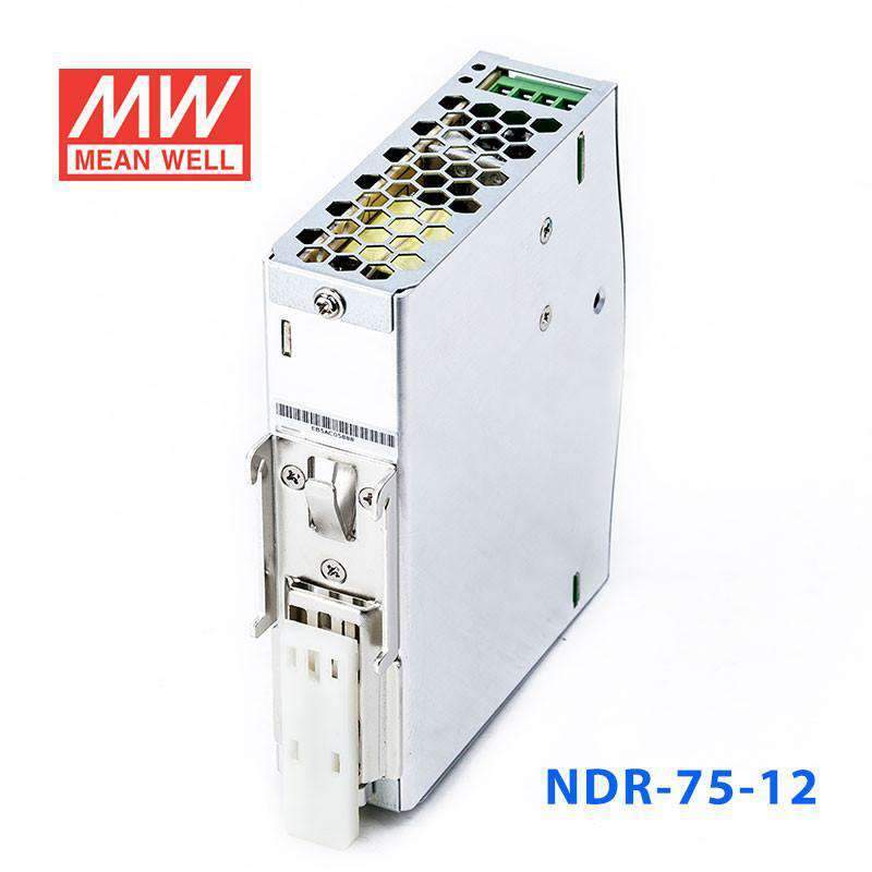 Mean Well NDR-75-12 Single Output Industrial Power Supply 75W 12V 6.3A - DIN Rail - PHOTO 3