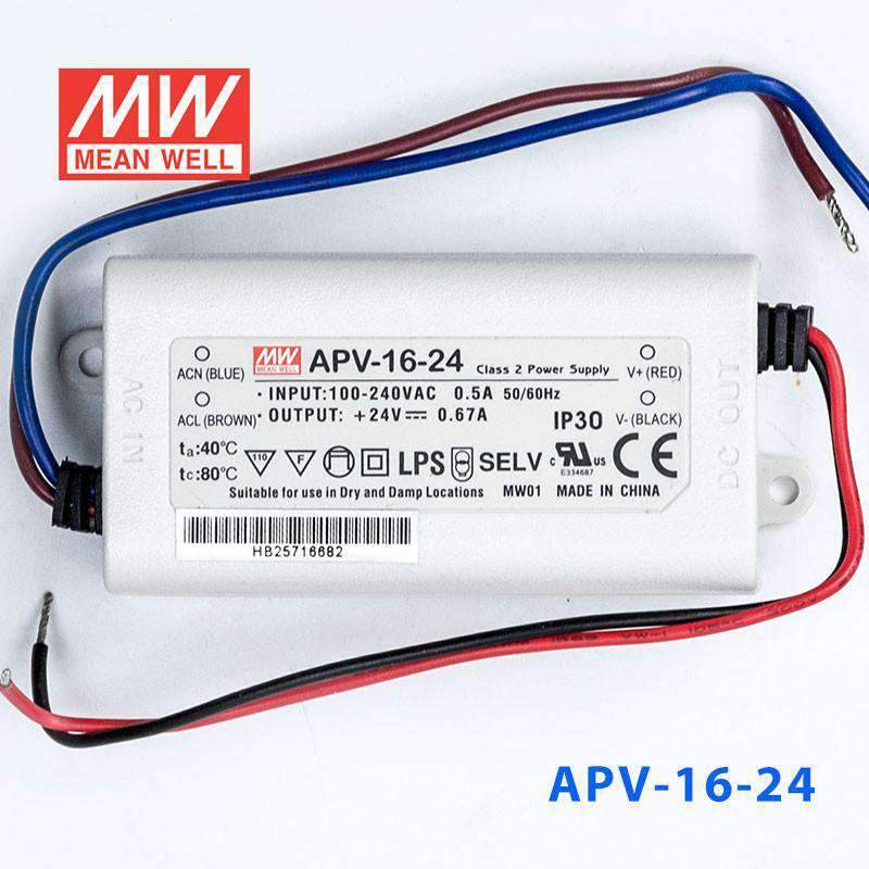 Mean Well S-APV-16-24 Power Supply 16W 24V with AU/NZ plug - PHOTO 2