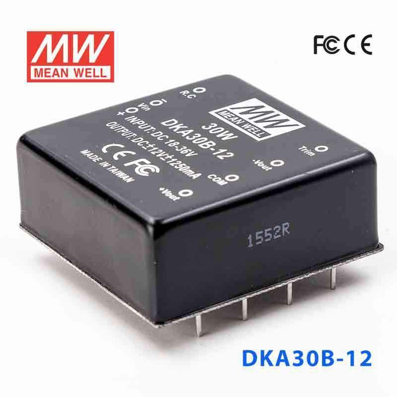 Mean Well DKA30B-12 DC-DC Converter - 30W - 18~36V in ±12V out 1.25A