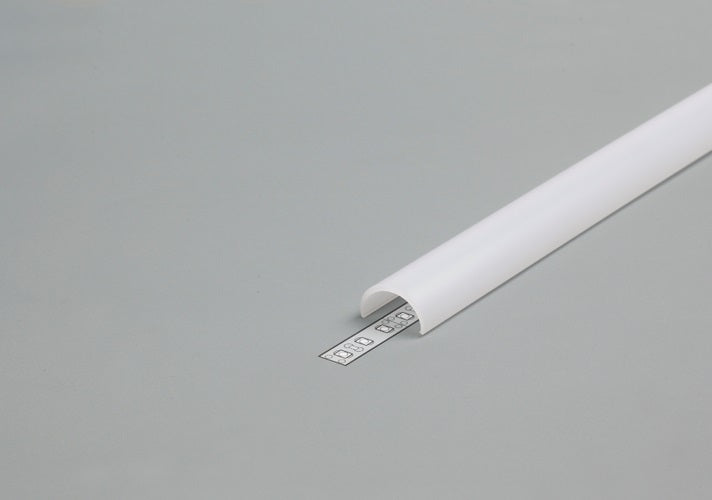 Archilight Vritos Led Extrusion Diffuser - 2 Metre - White - Click - Oval