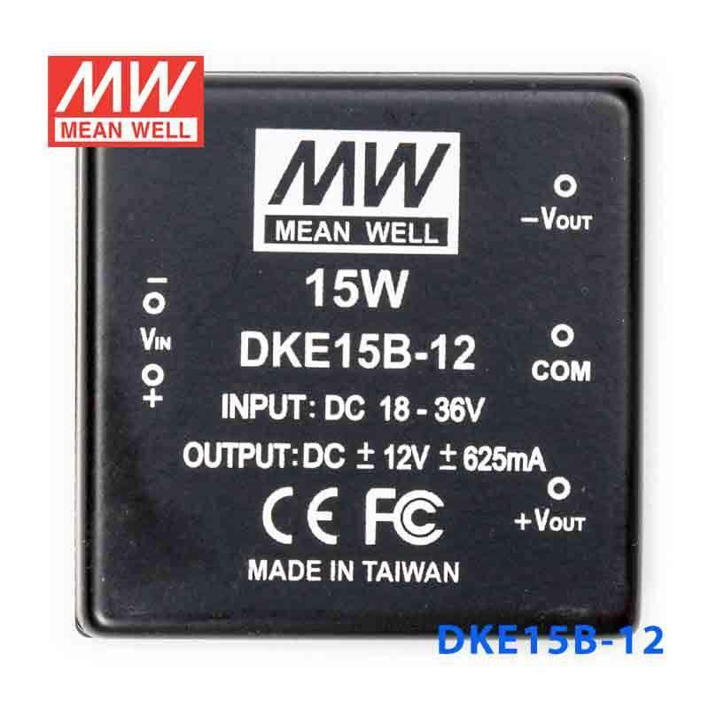 Mean Well DKE15B-12 DC-DC Converter - 15W - 18~36V in ±12V out 625mA - PHOTO 2
